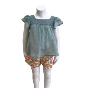 Conjunto Menina Calção Coco Aqua