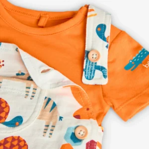 Conjunto Jardineira Animais Boboli