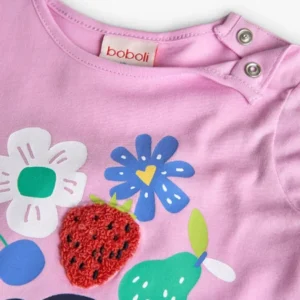 Tshirt Flores Menina Boboli